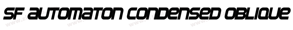 SF Automaton Condensed Oblique字体转换